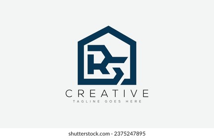 Letter RS logo design template vector illustration