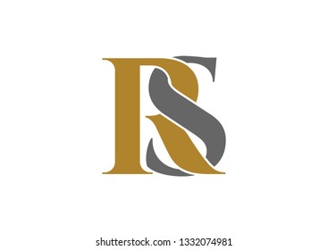 Letter RS logo design vector