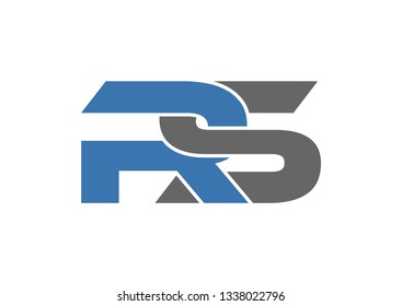 Letter RS logo design vector