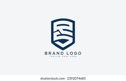 Buchstaben RS Logo Design Vektordesign Design für Marke.