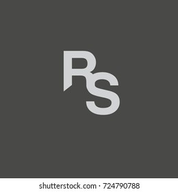 Letter RS logo element design