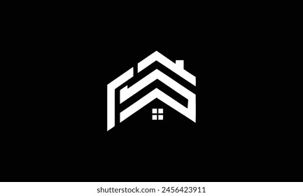 Letter RS Real Estate Vector Logo Template