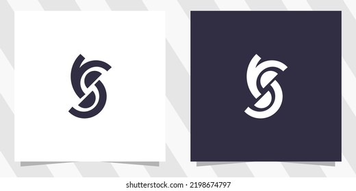 Logo-Design der Buchstaben rs