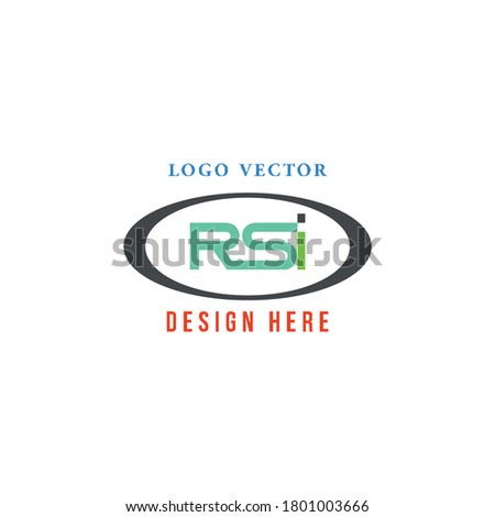 Letter RSI logo, simple, easy to understand, dignified and elegant