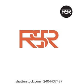 Letter RSR Monogram Logo Design