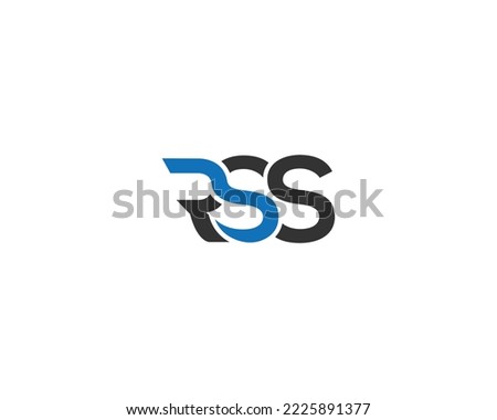 Letter RSS Premium Logo Design Inspirations Concept Vector Symbol Template.