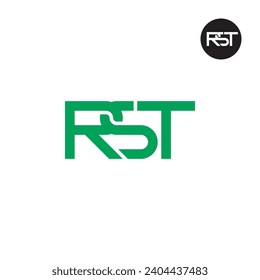 Diseño de logotipo de monograma RST para carta