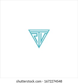 Letter R,T,V logo Icon template design  Vector illustration 