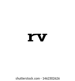 Letter rv New Logo Vector