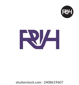 Letter RVH Monogram Logo Design