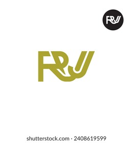 Letter RVJ Monogram Logo Design