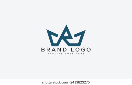 diseño de la plantilla vectorial del logotipo RW de letra para la marca.