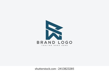 letter RW logo design vector template design for brand.