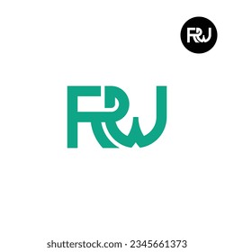 Letter RW Monogram Logo Design