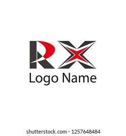 Letter RX logo design template elements,Elegant letter,brand name,logo illustration template.vector logo