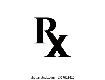 Letter RX logo design vector