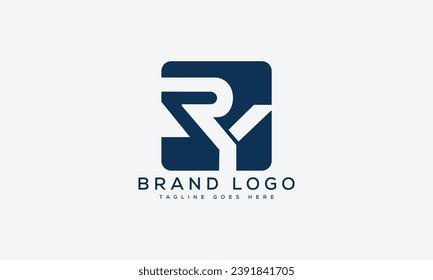 letter RY logo design vector template design for brand.