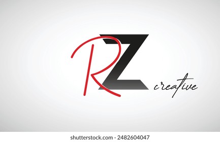 Letter RZ Creative Clean Logo Design