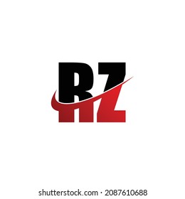 Letter RZ simple logo design vector