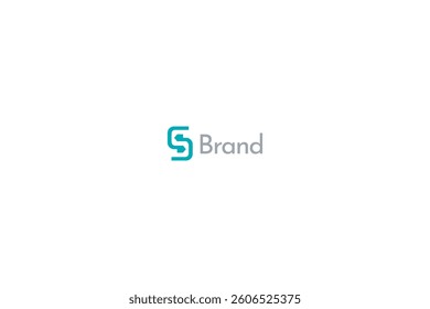 Letter S or 5 tech logo, Real estate monogram with white background. 