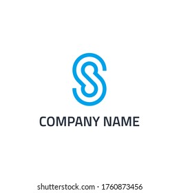 letter s abstract design logo vector icon 