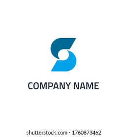 letter s abstract design logo vector icon 