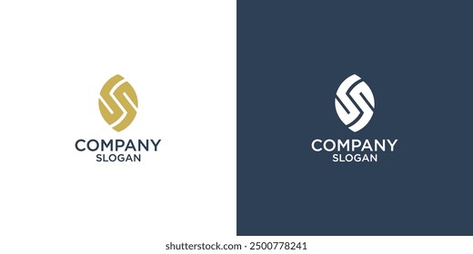 letter s abstract geometry logo vector design