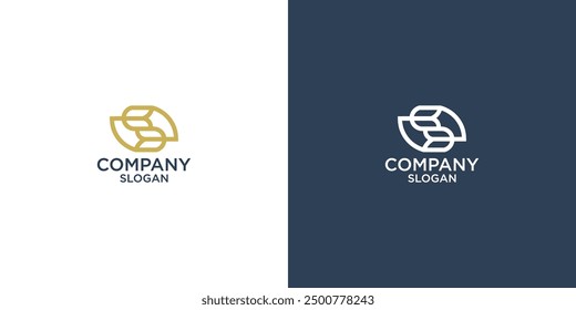 Letra S Geometría abstracta Logotipo Diseño de Vector