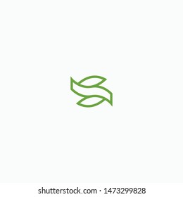 Letter S Abstract initial Logo Icon Design Template flat Vector