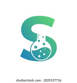 Letter S Abstract Lab Logo Usable Stock Vector (Royalty Free ...