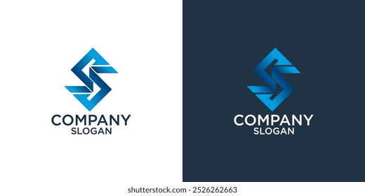 letter s abstract logo design vector