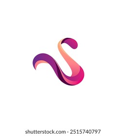 Letter S Abstract logo Full Color. S Icon