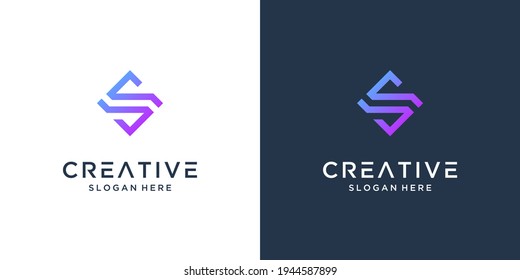 Letter S abstract logo inspiration