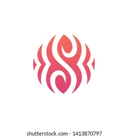 letter s abstract logo template