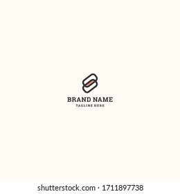 Diseño de plantilla de logotipo abstracto de letra S en ilustración vectorial 