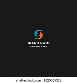 Letter S Abstract logo template design Vector illustration 