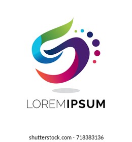 Letter S Abstract Logo Template Design Vector, Emblem, Design Concept, Creative Symbol, Icon