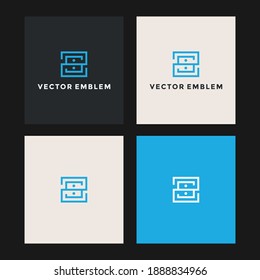 letter s  abstract logo  vector design template