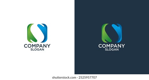 Abstraktes Monogramm Logo Design Vektor