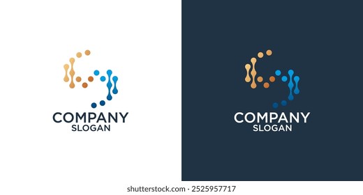 Vector de diseño de logotipo de monograma abstracto de letra S
