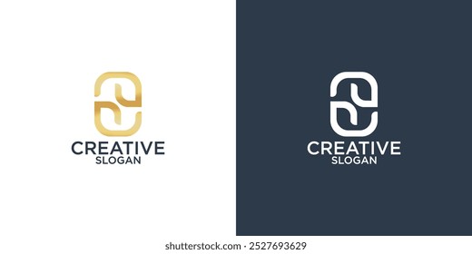 letter s abstract monogram logo design vector