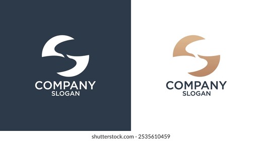 letter S abstract monogram logo design vector