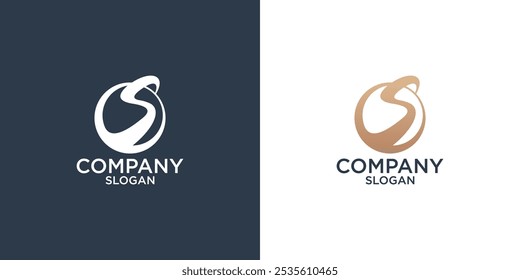 letter S abstract monogram logo design vector