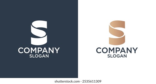Buchstabe S abstraktes Monogramm Logo Design Vektor
