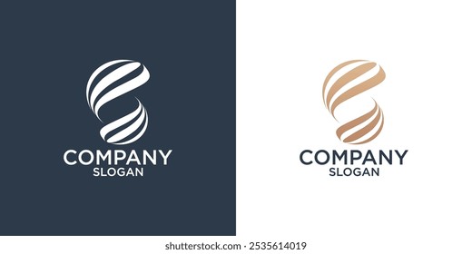 Vector de diseño de logotipo de monograma abstracto de letra S