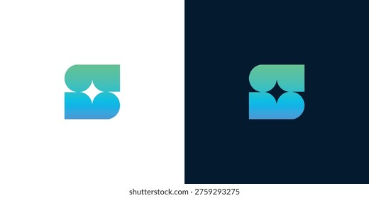 letter S abstract monogram logo vector design