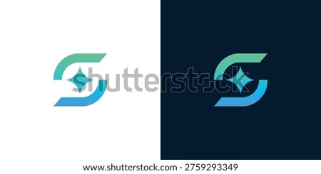 letter S abstract monogram logo vector design