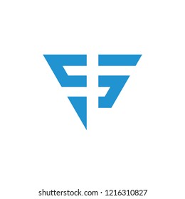 letter s abstract triangle logo vector