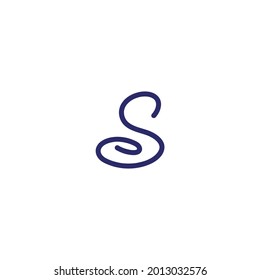 letra S alfabeto abc logo aislado