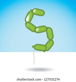 Letter S Alphabet Font Icon Symbol Eps 8 vector no open shapes or paths. Grouped for easy editing.